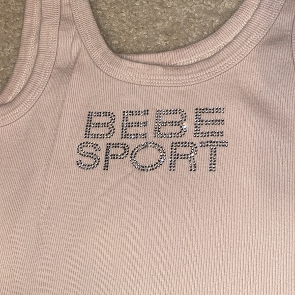 Crop BEBE Sport Top - Picture 2 of 3